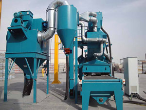 網(wǎng)帶式拋丸機(jī)，拋丸除銹清理機(jī)